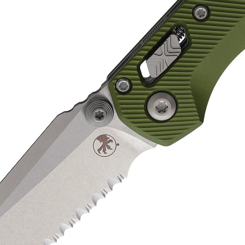 Microtech MSI Mini Ram-Lok S/E OD Green Aluminum Folding Knife [210M-12FLOD]