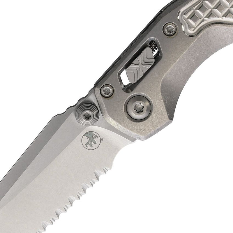 Microtech MSI Mini Ram-Lok Marfione Frag Pattern Titanium Folding Knife [210M-12FRMS3]