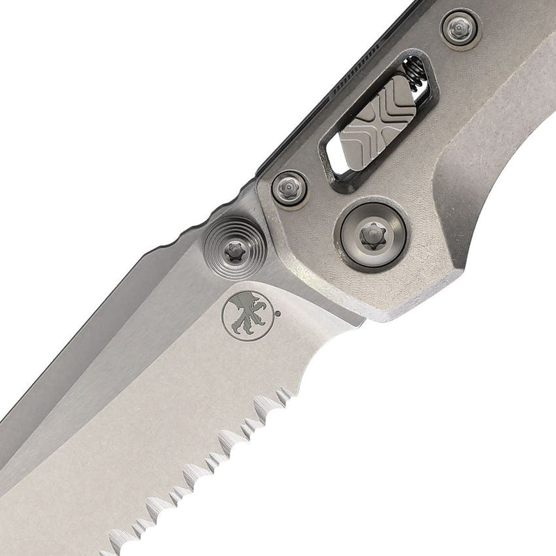 Microtech MSI Mini Ram-Lok Marfione Bronze Smooth Titanium Folding Knife [210M-12MS2]