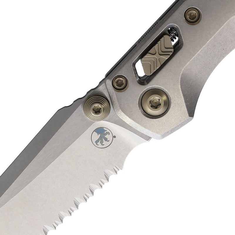Microtech MSI Mini Ram-Lok Marfione Smooth Titanium Folding Knife [210M-12MS5]