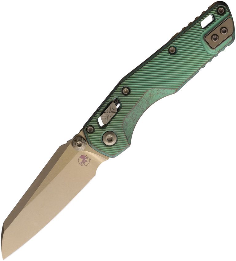 Microtech MSI Mini Ram-Lok Marfione Antique Green Folding Knife [210M-13FLMS2]