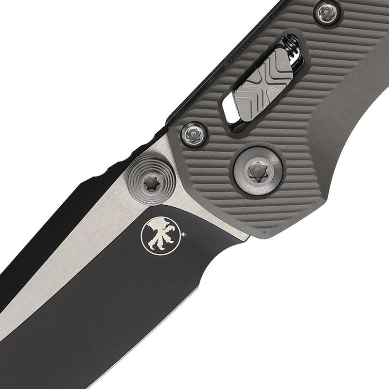 Microtech MSI Mini Ram-Lok Gray Aluminum Folding Knife [210M-1FLNC]