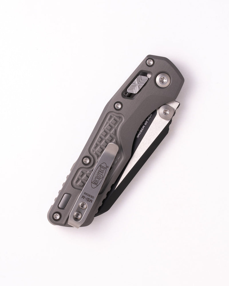 Microtech MSI Mini Ram-Lok SW Gray Folding Knife [210M-1FRNC] — view 4