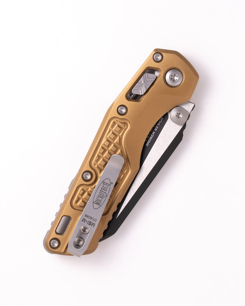 Microtech MSI Mini Ram-Lok S/E Frag Tan Folding Knife [210M-1FRTA] — view 4