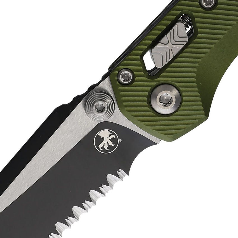 Microtech MSI Mini Ram-Lok OD Green Aluminum Folding Knife [210M-2FLOD]