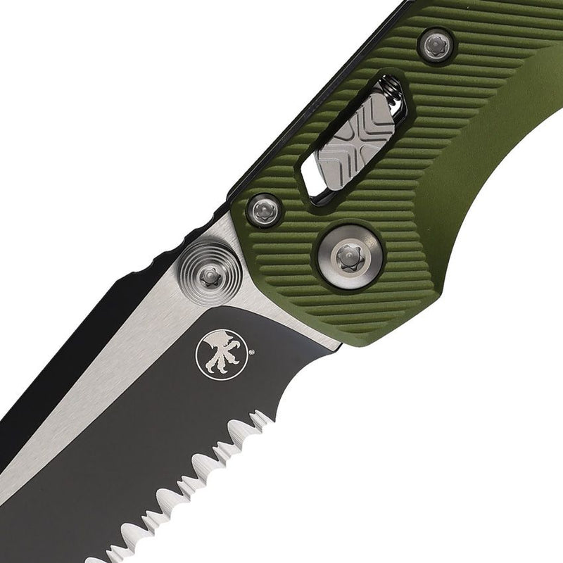 Microtech MSI Mini Ram-Lok OD Green Aluminum Folding Knife [210M-3FLOD]