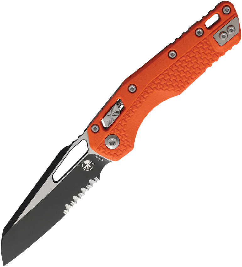 Microtech MSI Ram-Lok Tri Grip Org Folding Knife [210T-2PMOR] — view 1