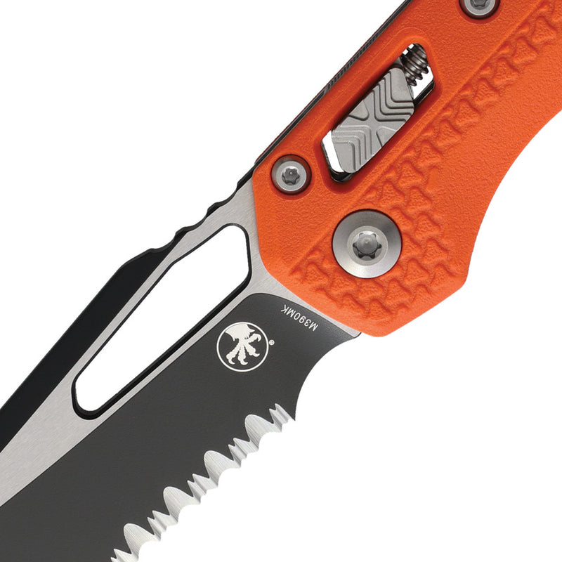 Microtech MSI Ram-Lok Tri Grip Org Folding Knife [210T-2PMOR] — view 2