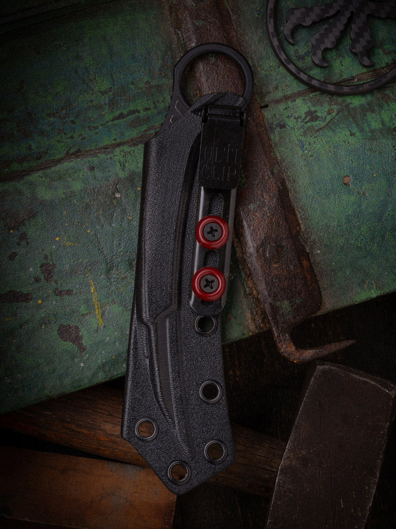 Microtech Feather Fixed Blade Distressed Fixed Blade Knife [215-1DBKS] — view 4