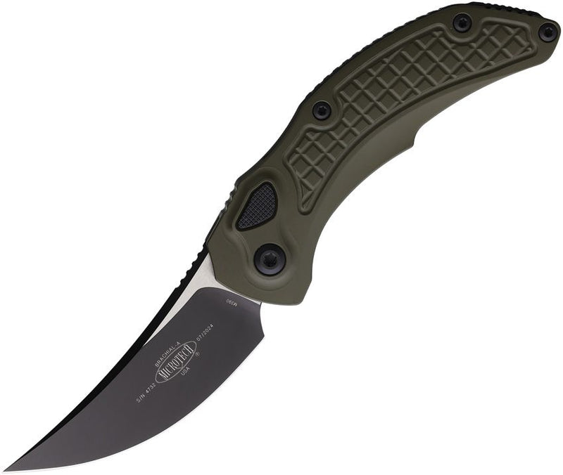 Microtech Auto Brachial Button Lock S/E [268A-1OD]