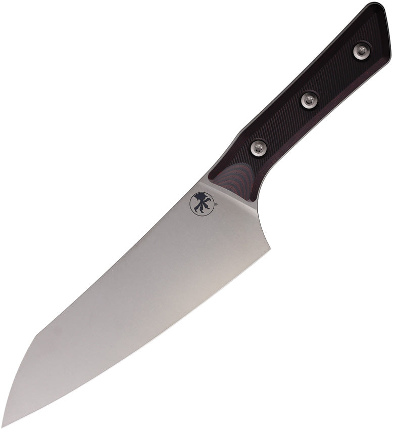 Microtech Chef Knife Stonewash Standard Black Cherry G-10 Kitchen Knife [3000-10BC] - product view 1