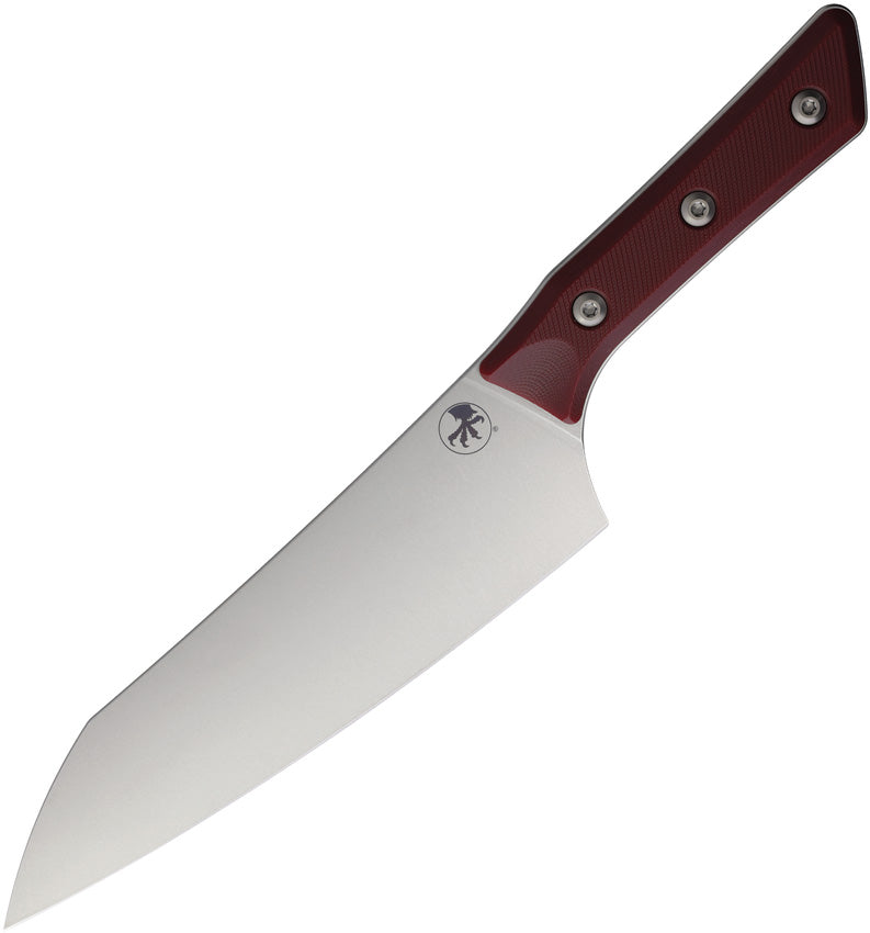 Microtech Chef Knife Stonewash Standard Merlot G-10 Kitchen Knife [3000-10MR] - product view 1