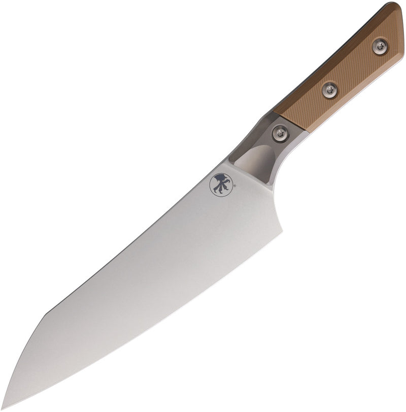 Microtech Chef 8 Inch Coyote Tan G10 Titanium Bolster Kitchen Knife [3000B-10CE] - product view 1