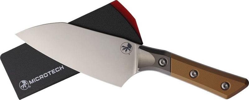 Microtech Santoku 6" SW Coyote Tan G10 Kitchen Knife [3200B-10CE]
