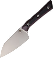 Microtech Santoku 4" Knife Stonewash Standard Black Cherry G-10 Kitchen Knife [3300-10BC] - product view 1