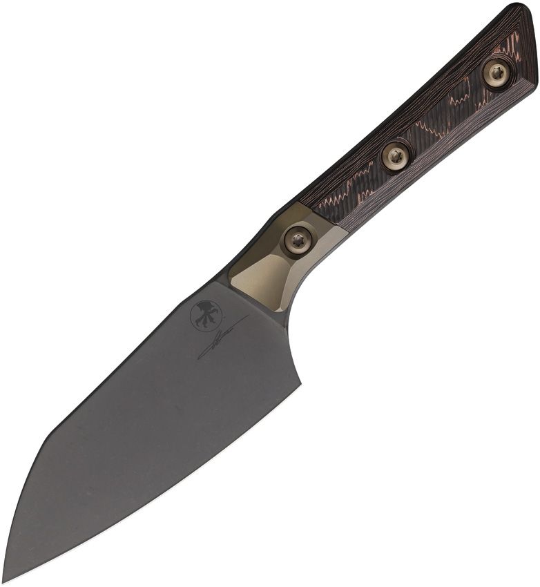 Microtech Santoku DLC Livewire Kitchen Knife [3300B-1DLCLWCFS]