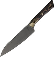Microtech 6" Utility Knife DLC Standard Bronzed Titanium Bolster Live-Wire Carbon Fiber Kitchen Knife [3400B-1DLCLWCFS] - product view 1