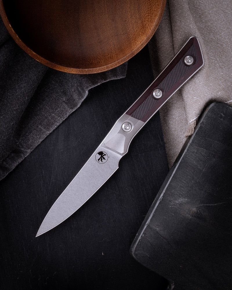 Microtech Paring Knife Black Cherry Kitchen Knife [3500B-10BC] — view 2