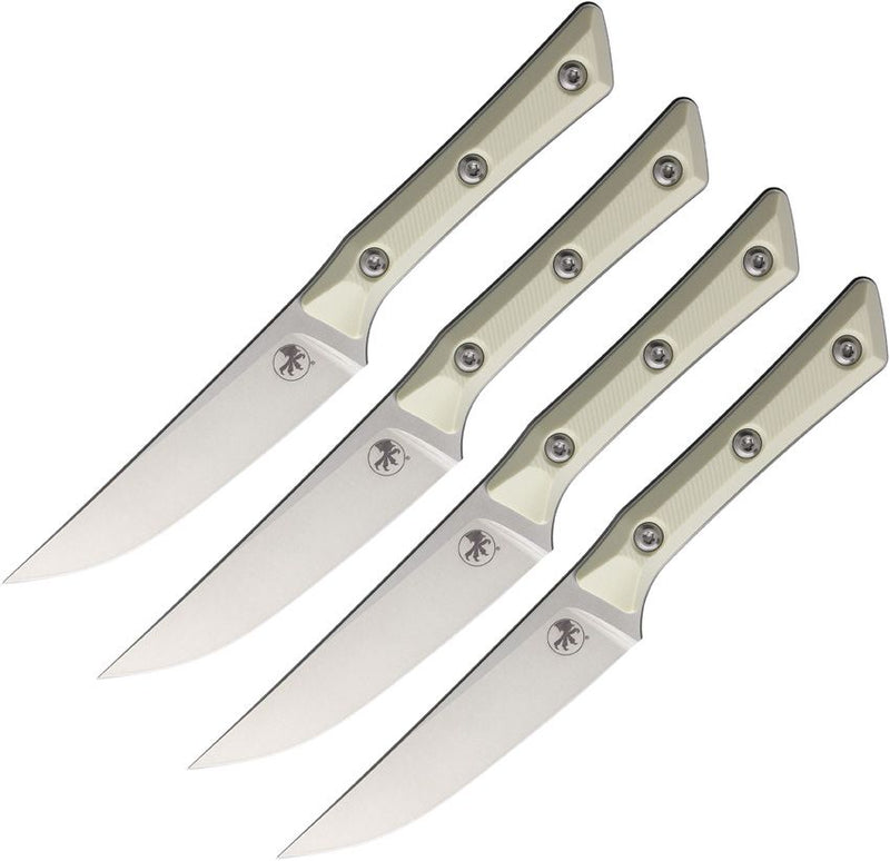 Microtech Steak Knife Set Ivory Kitchen Knife [3600-10SETIV]