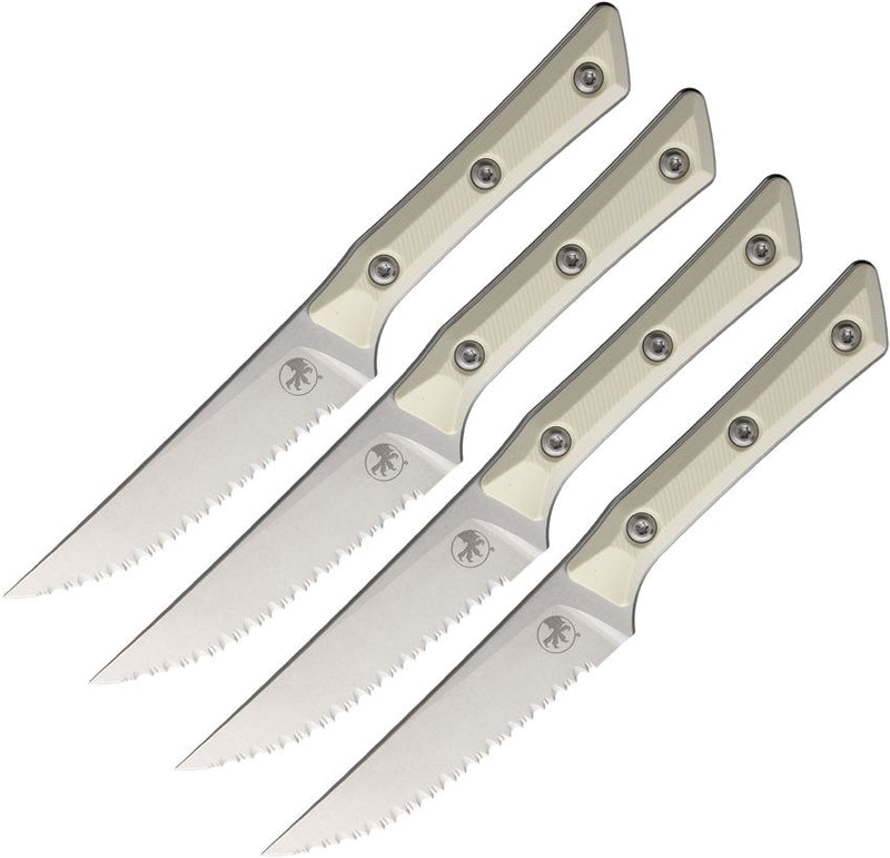 Microtech Steak Knife Set Ivory Kitchen Knife [3600-12SETIV]