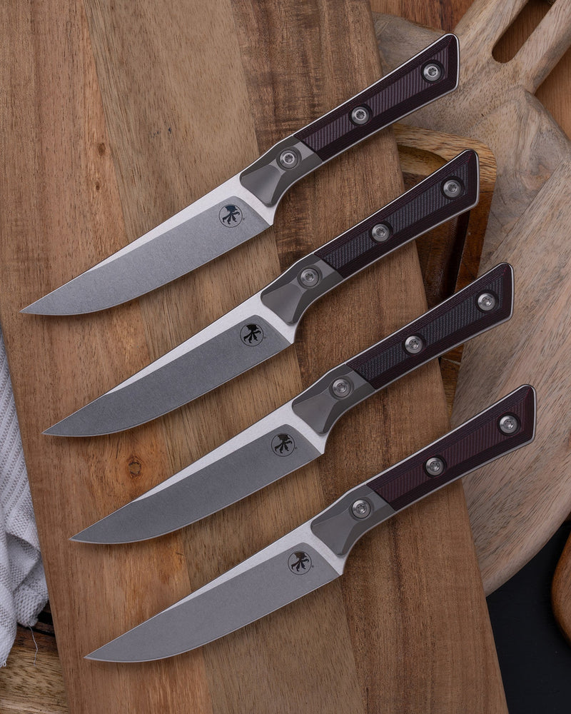 Microtech Steak Knife Set Black Cherry Kitchen Knife [3600B-10SETBC] — view 2
