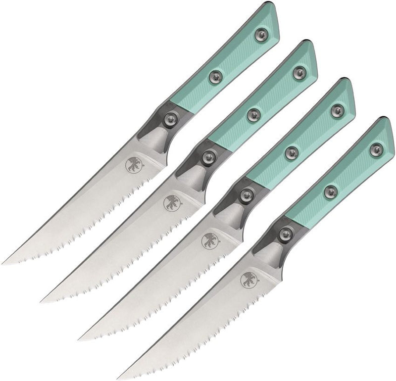 Microtech Steak Knife Set Blue Kitchen Knife [3600B-12SETCA]