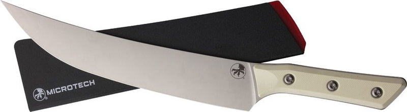 Microtech Butcher Knife 10" SW Ivory Kitchen Knife [3800-10IV]