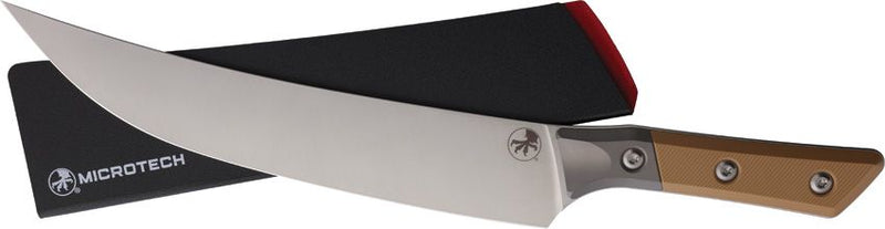 Microtech Butcher Knife 10" SW Tan G10 Kitchen Knife [3800B-10CE]