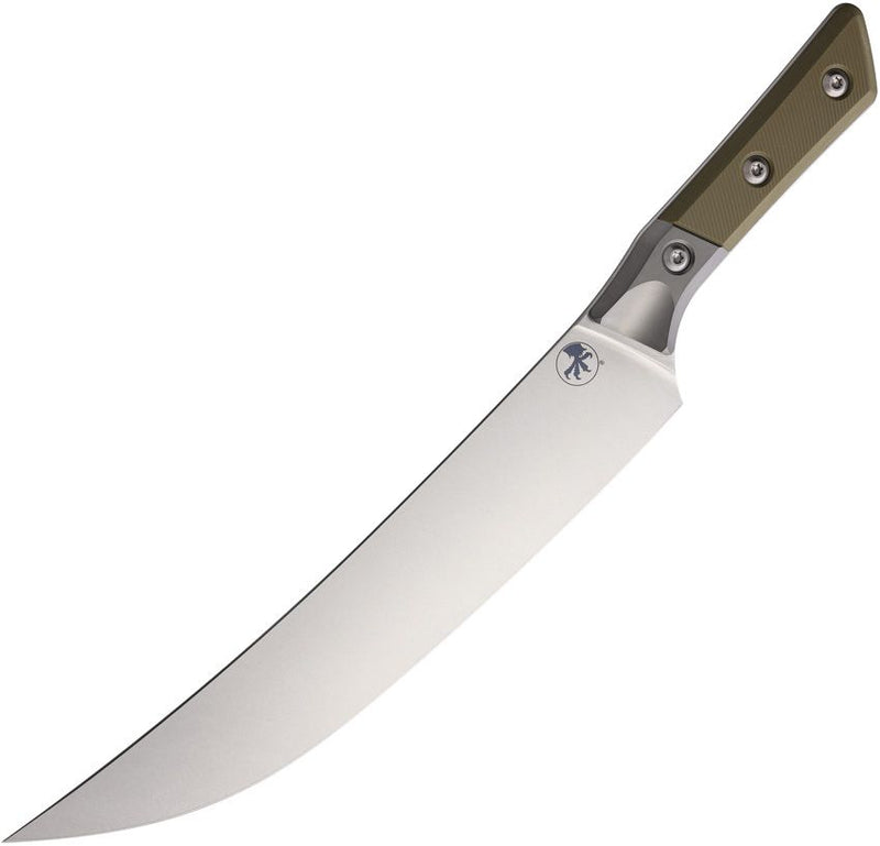 Microtech Butcher Knife 10" SW OD Green G10 Kitchen Knife [3800B-10OD]