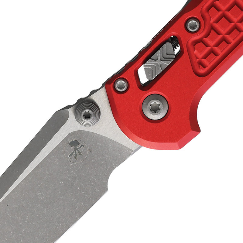 Microtech L.U.D.T. T/E Ram-Lok Frag Red Folding Knife [1136RL-10APFRRD] — view 2
