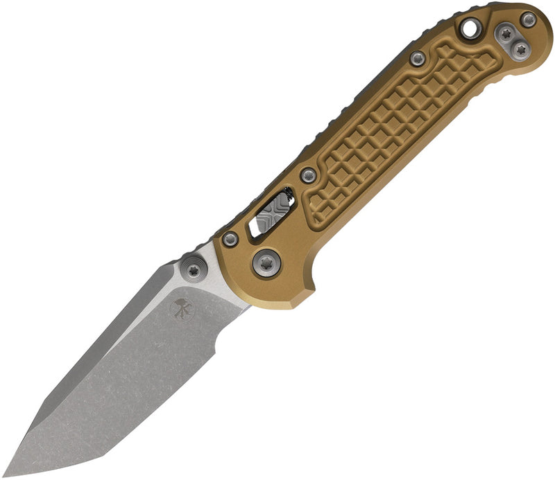 Microtech L.U.D.T. T/E Ram-Lok Frag Tan Folding Knife [1136RL-10APFRTA] — view 1