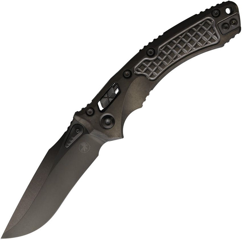 Microtech Amphibian Ram-Lok Select Black Folding Knife [137RL-1DLCTFRMS2]