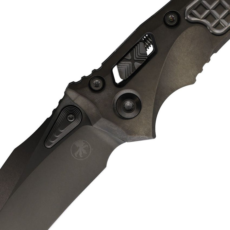 Microtech Amphibian Ram-Lok Select Black Folding Knife [137RL-1DLCTFRMS2]
