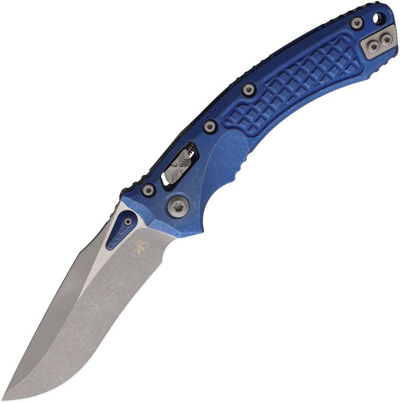 Microtech Amphibian Ram-Lok Select Blue Folding Knife [137RL-10APFRMS2]