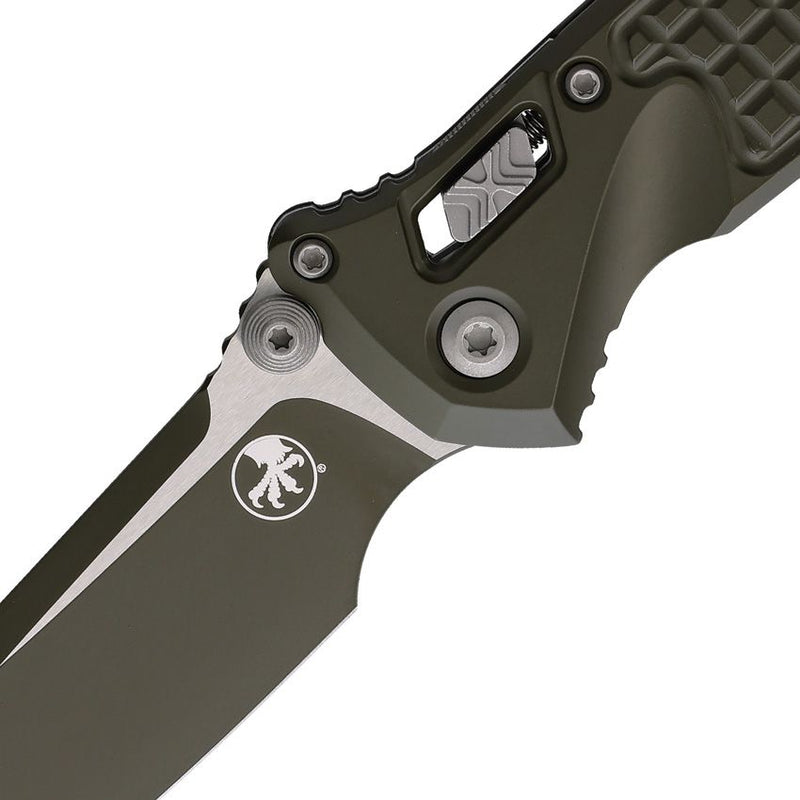 Microtech Socom Ram-Lok OD Green Aluminum Folding Knife [160RL-1FRCMPOD-Z13]