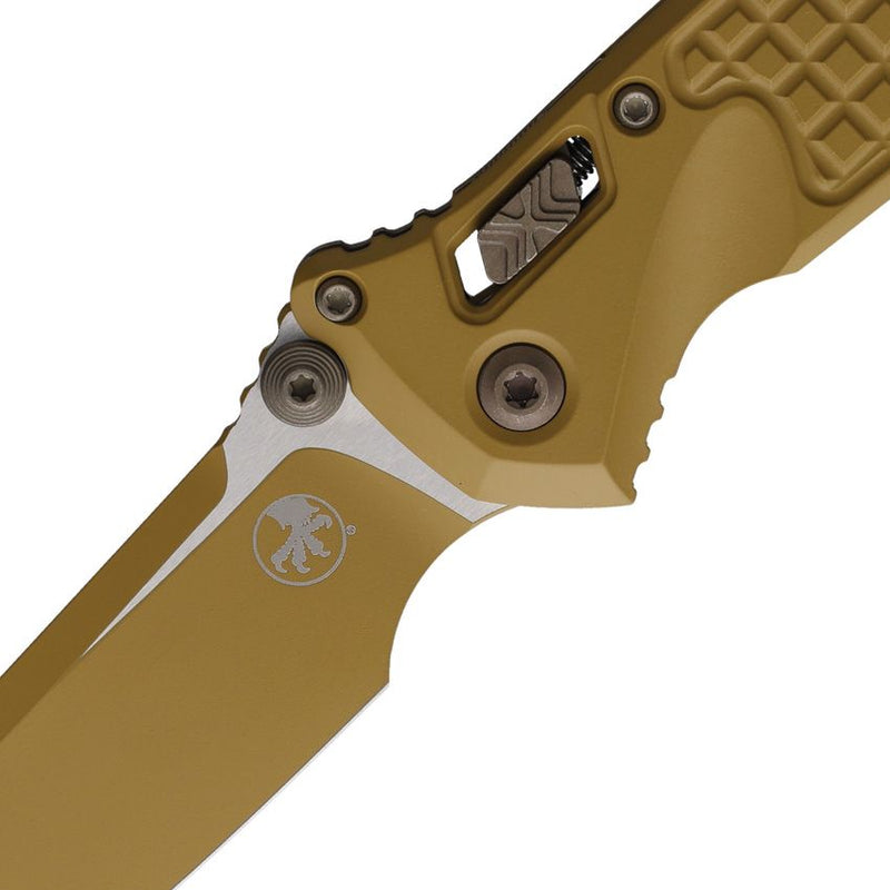 Microtech Socom Ram-Lok RAL8000 Cerakote RAL-8000 Tan Folding Knife [160RL-1FRCRA-Z23]
