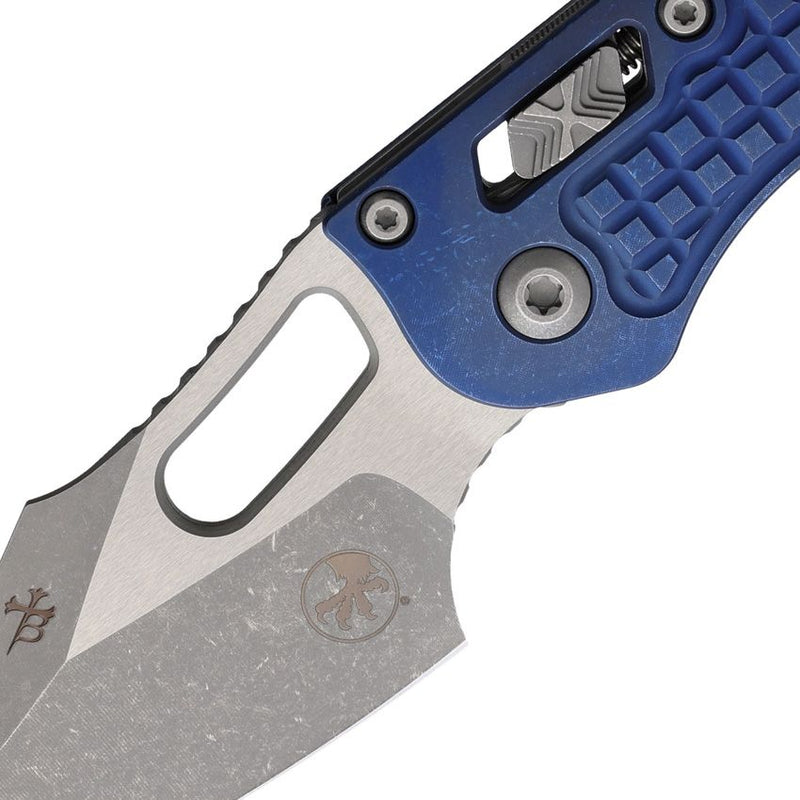 Microtech Stitch S/E Ram Lok AP Blue Folding Knife [169RL-10APFRMS2]