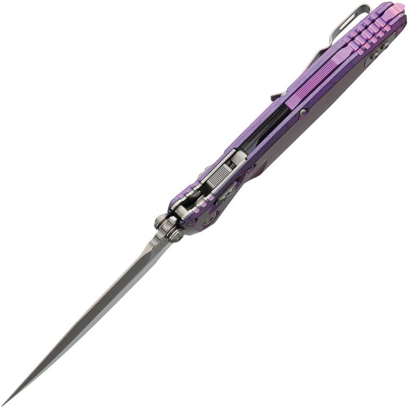 Microtech Socom Ram-Lok Marfione Sel Purple Purple Haze Folding Knife [160RLS-10SMS6]