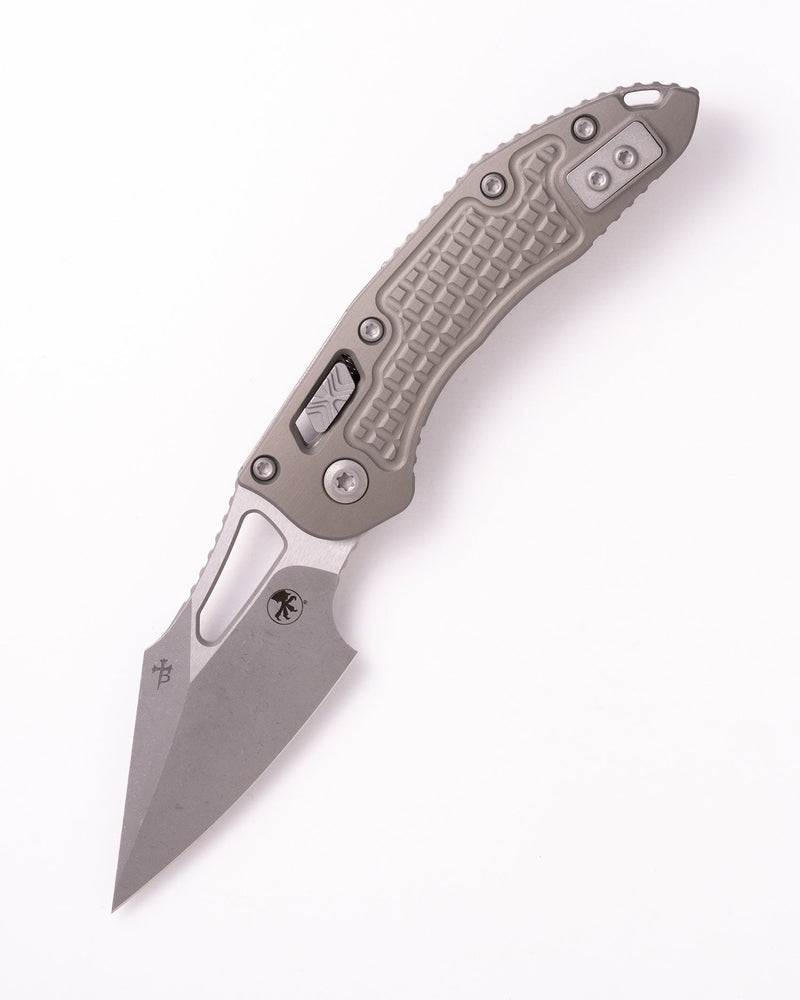 Microtech M-Stitch Ram-Lok Frag Folding Knife [169MRL-10APFRNC] — view 3