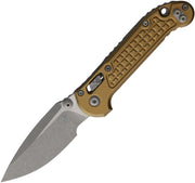 Microtech L.U.D.T. S/E Brown Aluminum (3.50" Bohler M390MK stainless) Folding Knife [1135RL-10APFRTA] - product view 1