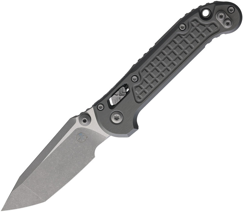 Microtech L.U.D.T. T/E Ram-Lok Gry Folding Knife [1136RL-10APFRNC] — view 1