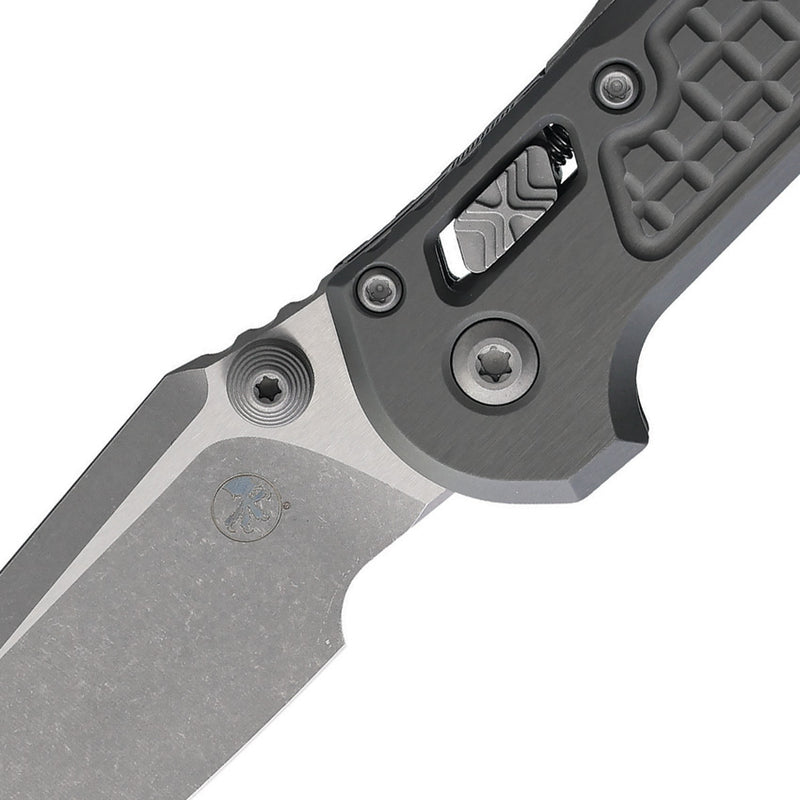 Microtech L.U.D.T. T/E Ram-Lok Gry Folding Knife [1136RL-10APFRNC] — view 2