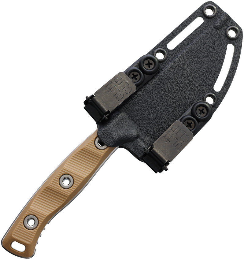 Microtech Akris Dark Earth with Black Kydex