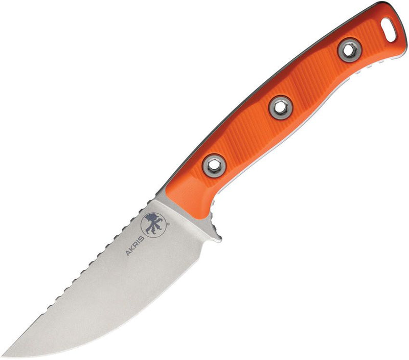 Microtech Akris Fixed Blade Ember Fixed Blade Knife [95-10DEM-11]