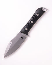 Microtech Always Survive G-10 Black Stonewash Standard Black G-10 (4.4" Bohler M390MK stainless) Fixed Blade Knife [96-10BK] - product view 3