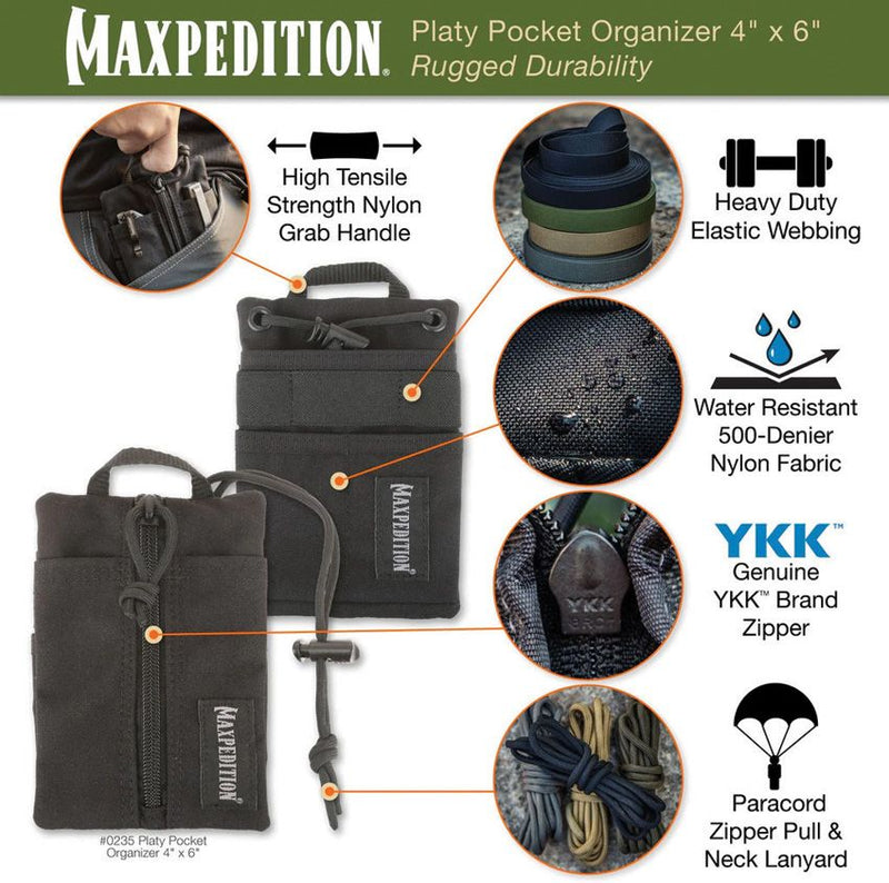 Maxpedition Platy Pocket Organizer 4x6 DT