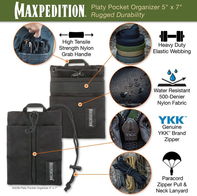 Maxpedition Platy Pocket Organizer 5x7 Grn