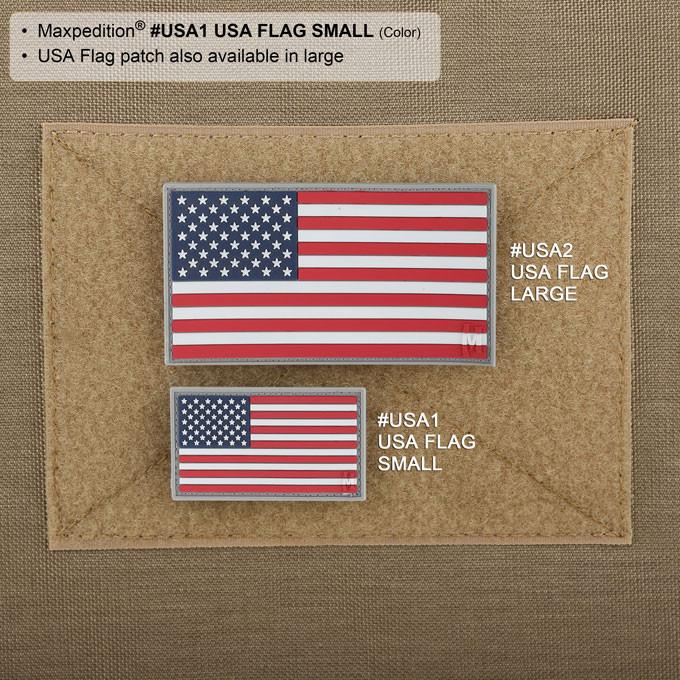 Maxpedition USA Flag Patch - Small [USA1C] - product view 6