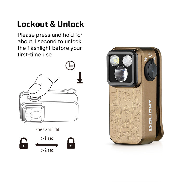 Olight Oclip Pro Ancient Script (OCLIPPROAS)