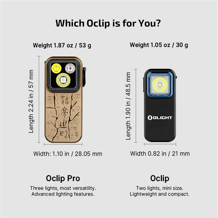 Olight Oclip Pro Ancient Script (OCLIPPROAS)